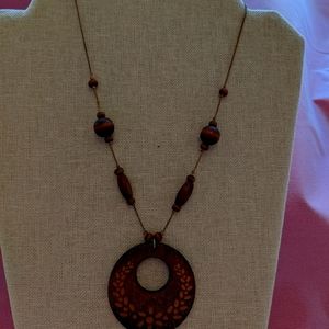 Homemade Vintage Wooden Necklace